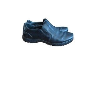 Born Congo Black Leather Loafers Slip On  Comfort Shoes Women’s Size 8M